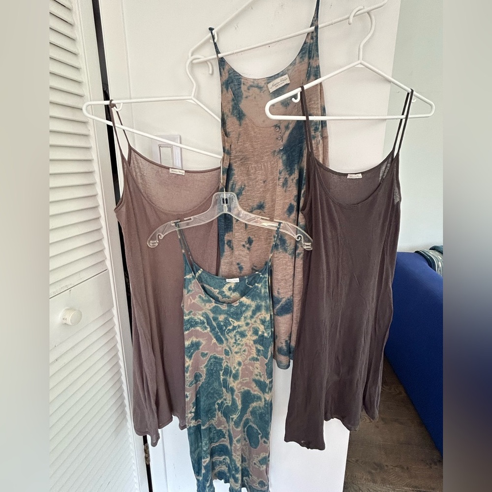 American Vintage tank mini dresses, 4 pieces